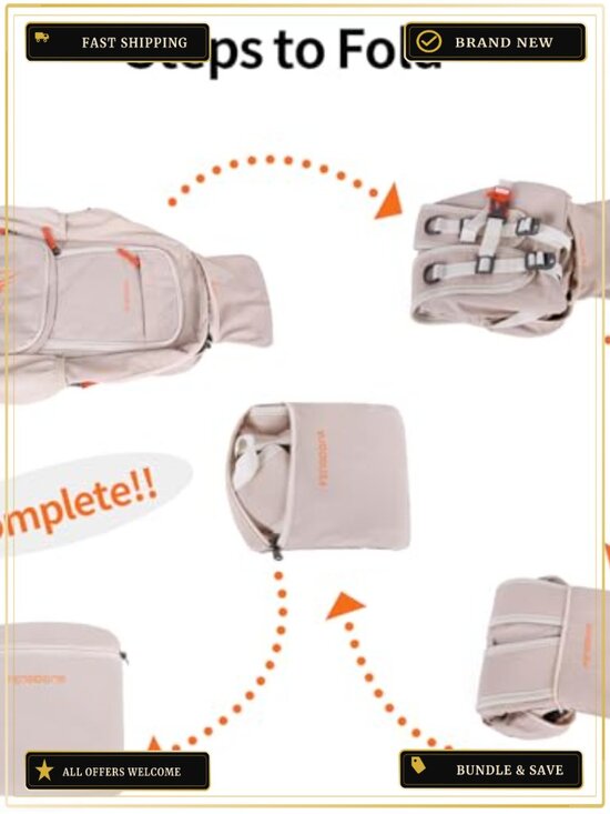 Foldable Waterproof Hiking Daypack 35L Lightweight Travel Backpack Nylon main image 4